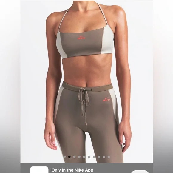 Skims Micro Scoop Bra High-Waisted 26" Stirrup Leggings with Drawcord Set - Picture 3 of 5